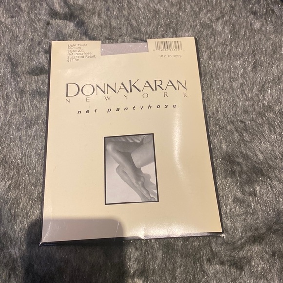 DonnaKaran Newyork light Taupe net  panty hose Sz M - Picture 3 of 8